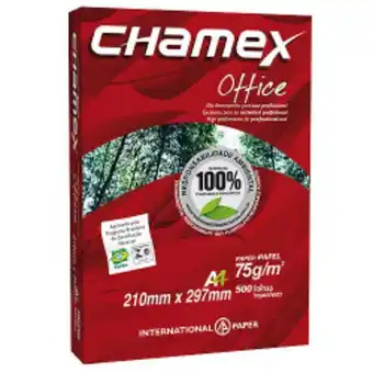 Papel chamex office a4 branco 500 folhas