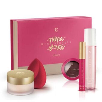 Eudora Kit box blush amora + máscara + bruma + primer + esponja + box exclusiva* oferta