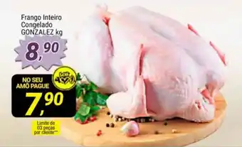 Frango Inteiro congelado Gonzalez 1kg