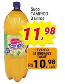 Amarelinha supermercados Suco Tampico 3L oferta