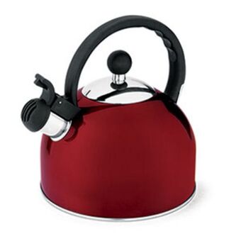 Preçolândia Chaleira inox 1,75l vermelho - hércules oferta