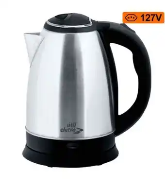 Freitas Varejo Chaleira elétrica inox preta útil eletro 2l kl1805br 127v oferta
