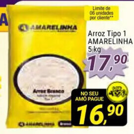 Amarelinha supermercados Arroz tipo 1 Amarelinha 5kg oferta