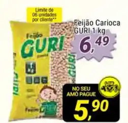 Amarelinha supermercados Feijao Carioca Guri 1kg oferta