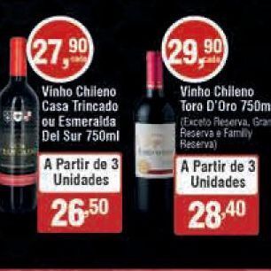 Royal Supermercados Vinho oferta