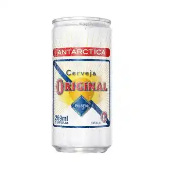 X Supermercados Cerveja antarctica original 269ml oferta