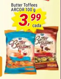 Butter Toffees Arcor 100g