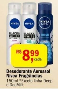Ultrabox Desodorante Aerossol Nivea Fragrancias 150ml oferta