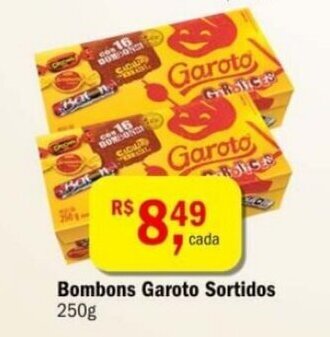 Ultrabox Bombons Garoto Sortidos 250g oferta
