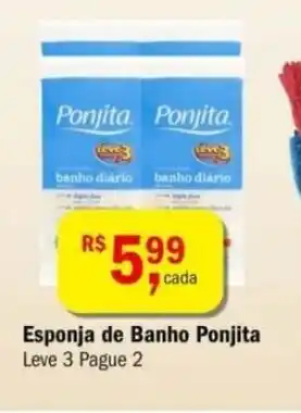Esponja de Banho Ponjita Leve 3 Pague 2