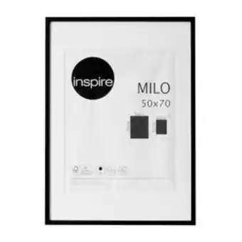 Leroy Merlin Moldura pronta milo mdf preta 50x70cm inspire oferta