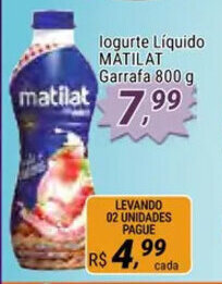 Iogurte Liquido Matilat garrafa 800g