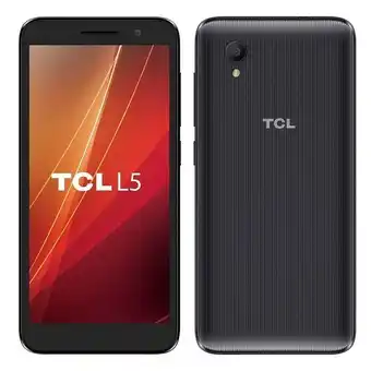 Smartphone tcl l5, preto, tela de 5 pol, 4g+wi-fi, android 8, câm. tras. de 8mp, frontal de 5mp, 16gb