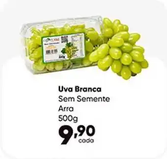 Uva branca sem semente arra