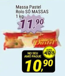 Massa Pastel Rolo So Massas 1kg