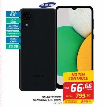GBarbosa Smartphone samsung a03 core 32 gb oferta