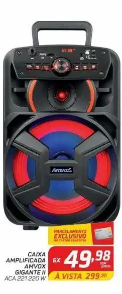 Caixa amplificada amvox gigante ii aca 221 220 w