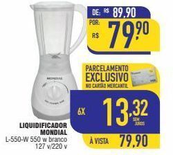 Liquidificador mondial l-550-w 550 w branco 127 v/220 v