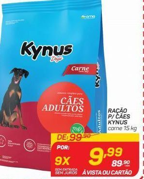 Ração p/ cães kynus carne 15 kg