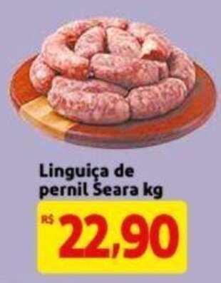 Extra Supermercado Linguica de pernil Seara 1kg oferta