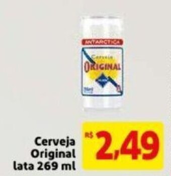 Extra Supermercado Cerveja Original lata 269ml oferta