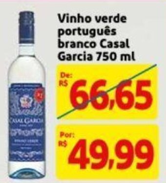 Extra Supermercado Vinho Verde Portugues Branco Casal Garcia 750ml oferta