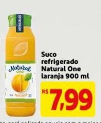 Extra Supermercado Suco refrigerado Natural One Laranja 900ml oferta