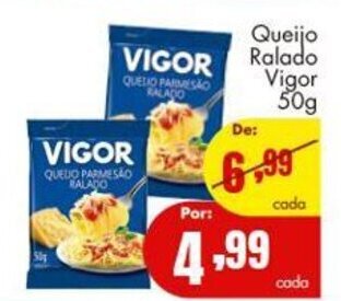 Barbosa Supermercados Queijo Ralado Vigor 50g oferta