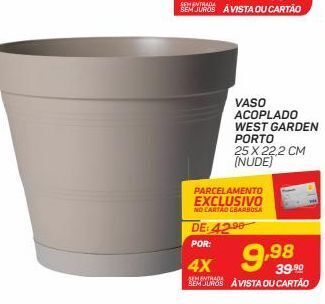 Vaso acoplado west garden porto