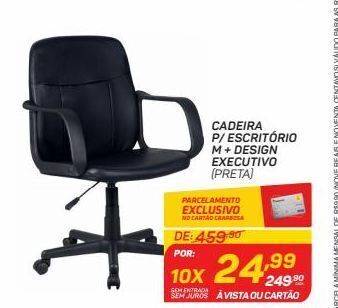 Cadeira p/ escritório m + design executivo