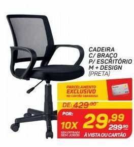 GBarbosa Cadeira c/ braço p/ escritório m + design oferta