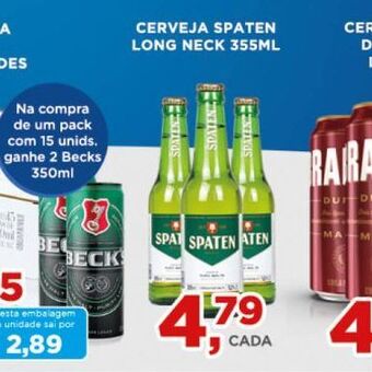 Supermercados Mundial Cerveja oferta