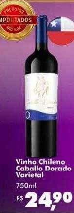 Big Box Vinho chileno caballo dorado varietal oferta