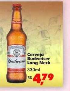 Big Box Cerveja budweiser long neck oferta