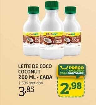 Cooper Leite de coco coconut - cada oferta