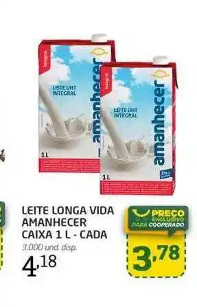 Cooper Leite longa vida amanhecer caixa - cada oferta