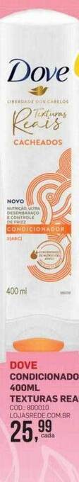 Lojas Rede Dove condicionador oferta