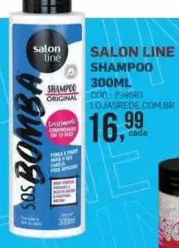 Lojas Rede Salon line shampoo oferta