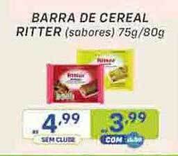 Prezunic Barra de cereal ritter oferta