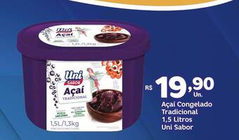 Shibata Supermercados Açaí congelado tradicional uni sabor oferta