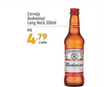 Cerveja budweiser long neck