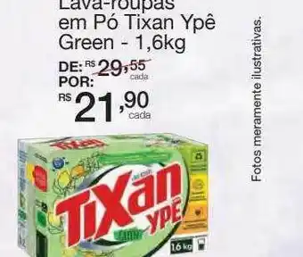 Lava-roupas em pó tixan ypê green