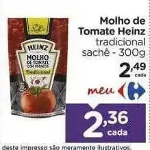 Carrefour Molho de tomate heinz oferta