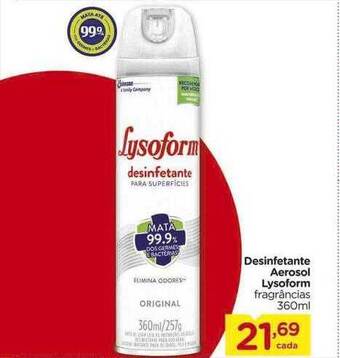 Carrefour Desinfetante aerosol lysoform oferta
