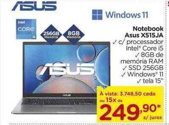 Carrefour Notebook asus x515ja oferta