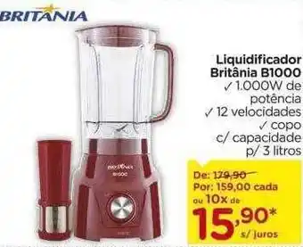 Carrefour Liqiudificador britânia b1000 oferta