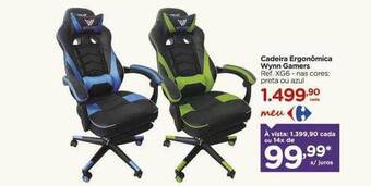Carrefour Cadeira ergonômica wynn gamers oferta