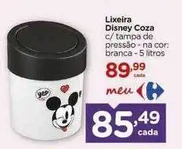 Carrefour Lixeira disney coza oferta