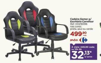 Carrefour Cadeira gamer p escritório carrefour oferta