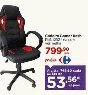 Carrefour Cadeira gamer kesh oferta